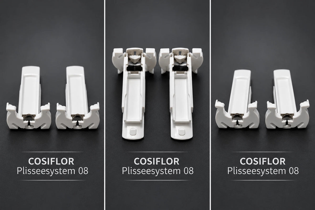 Original COSIFLOR Endkappen VS2 – System 2008 – Weiß – 2 Stück