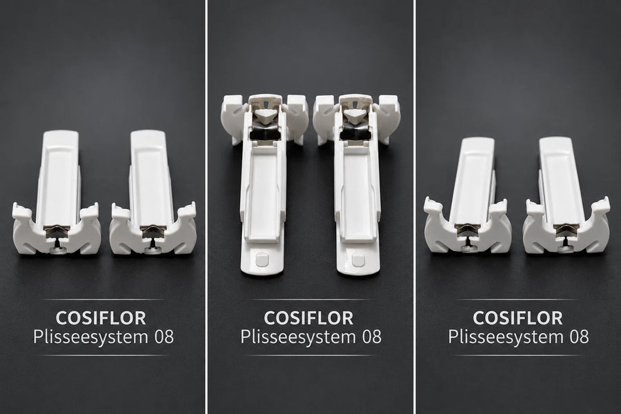 Original COSIFLOR Endkappen VS2 – System 2008 – Weiß – 2 Stück
